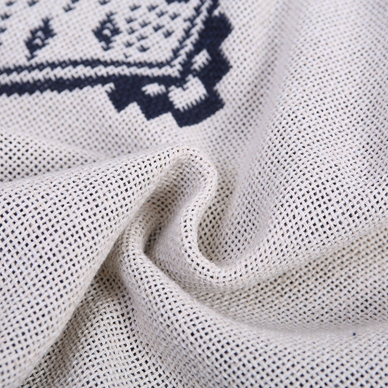 Modern Comfort Unveiled - Cotton Thread Blanket in Various Sizes for Every Space - FlaxLin Eco Textiles