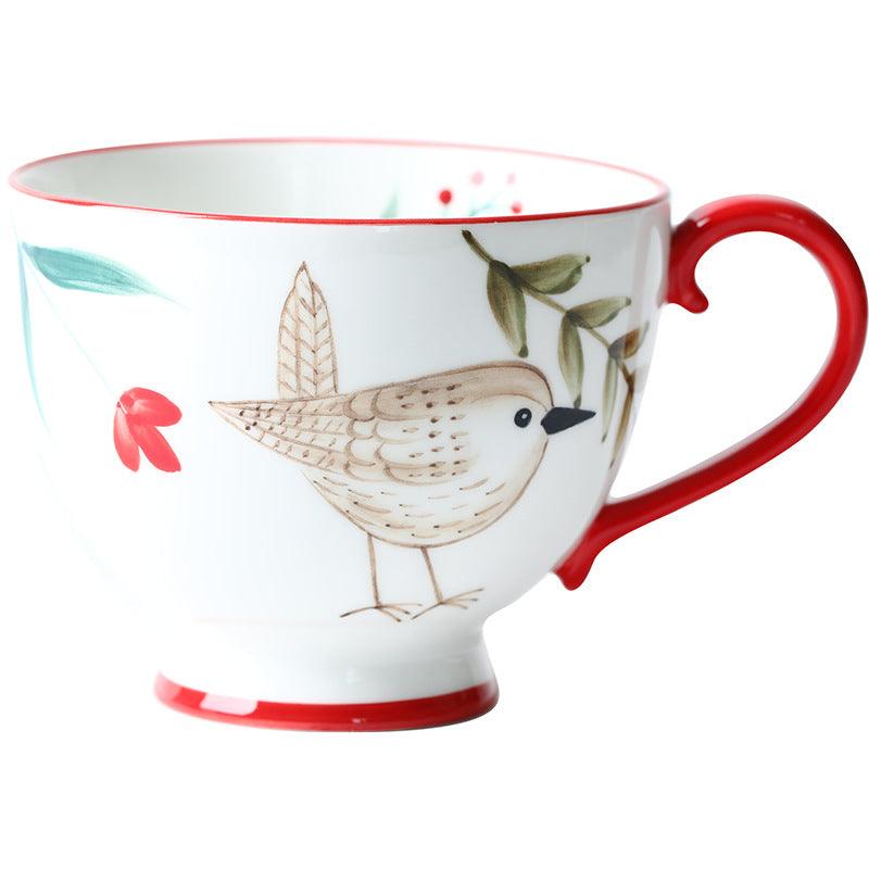 Enchanted Forest Animal Ceramic Mug: A Blend of Retro & Whimsy - FlaxLin Eco Textiles