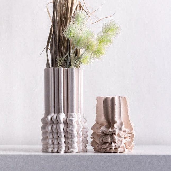 Living Room Folding-Style Ceramic Vase Decoration - FlaxLin Eco Textiles