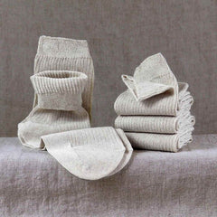 Linen Relax Stripes Socks - FlaxLin Eco Textiles