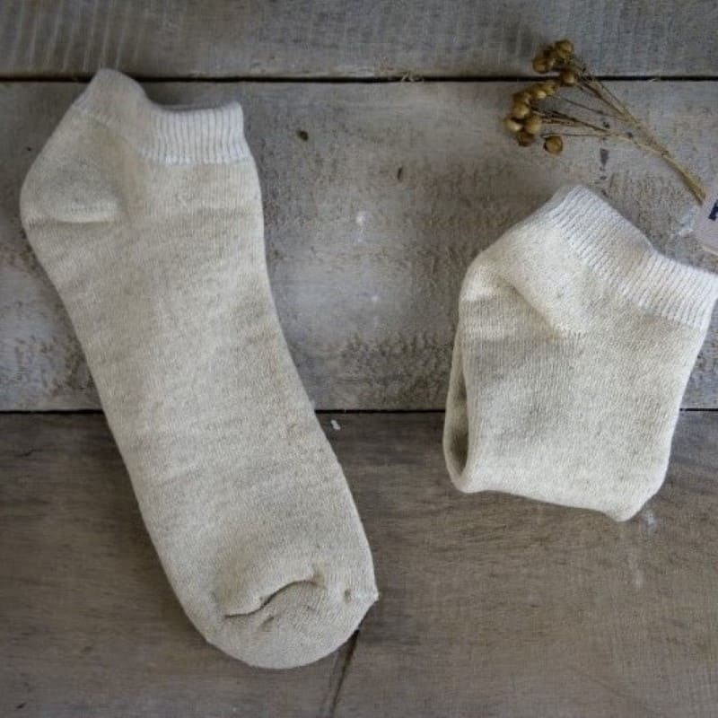 Linen Terry Ankle Socks - FlaxLin Eco Textiles