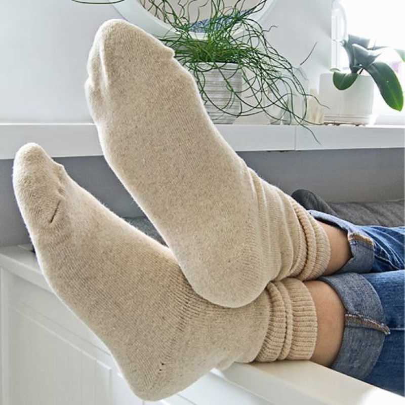 Linen terry socks - Socks - FlaxLin Eco Textiles