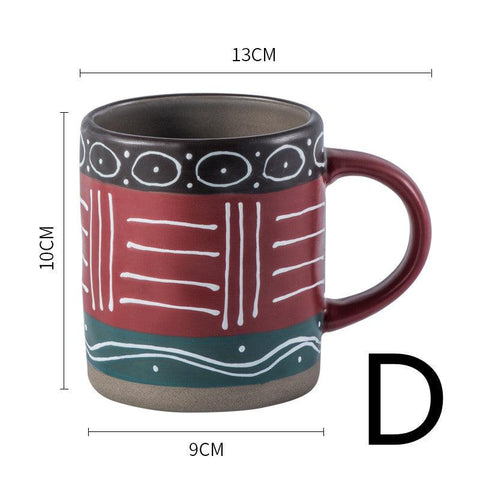 Handmade Retro Coffee Cup – Luxury Vintage-Style Coffee Mug -  - FlaxLin Eco Textiles