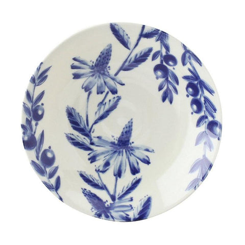 Japanese Floral Elegance: Household Ceramic Dish - FlaxLin Eco Textiles
