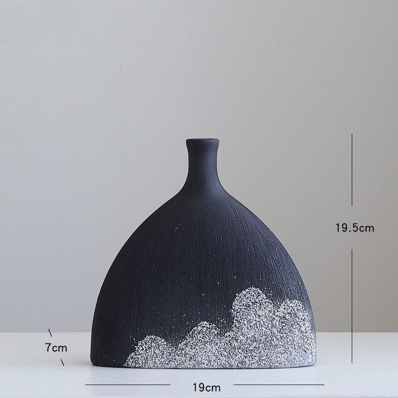 New Chinese Style Ceramic Vase for Living Room and Porch Decor - FlaxLin Eco Textiles
