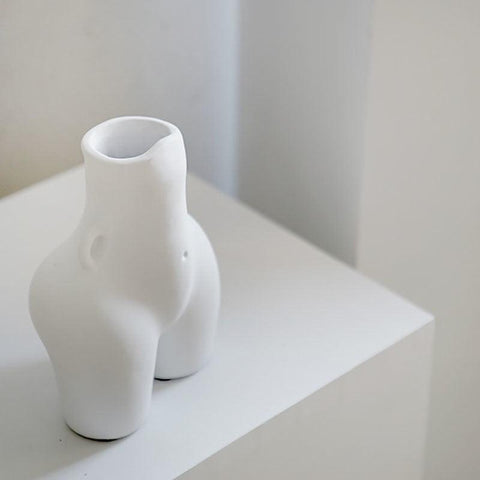 Nordic Creative Body Art Style Ceramic Vase - FlaxLin Eco Textiles