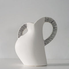 Scandinavian Creative Minimalist Ceramic Vase Ornaments - FlaxLin Eco Textiles