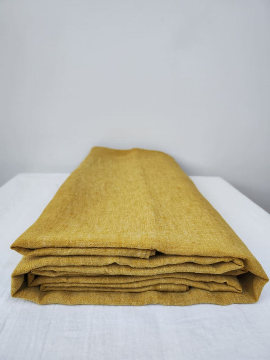 Yellow Soft Linen Sheet - FlaxLin Eco Textiles 1000