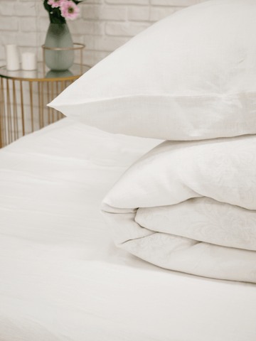 Creame white soft linen duvet cover - Bedroom, Linen duvet cover - FlaxLin Eco Textiles