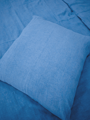 Linen Duvet Cover Set in Blue (3 items) - Bedroom, Linen duvet cover - FlaxLin Eco Textiles