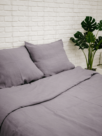 Perfect Grey Linen Pillowcase Set (2 pieces) - Linen pillowcase, Pillowcase set - FlaxLin Eco Textiles