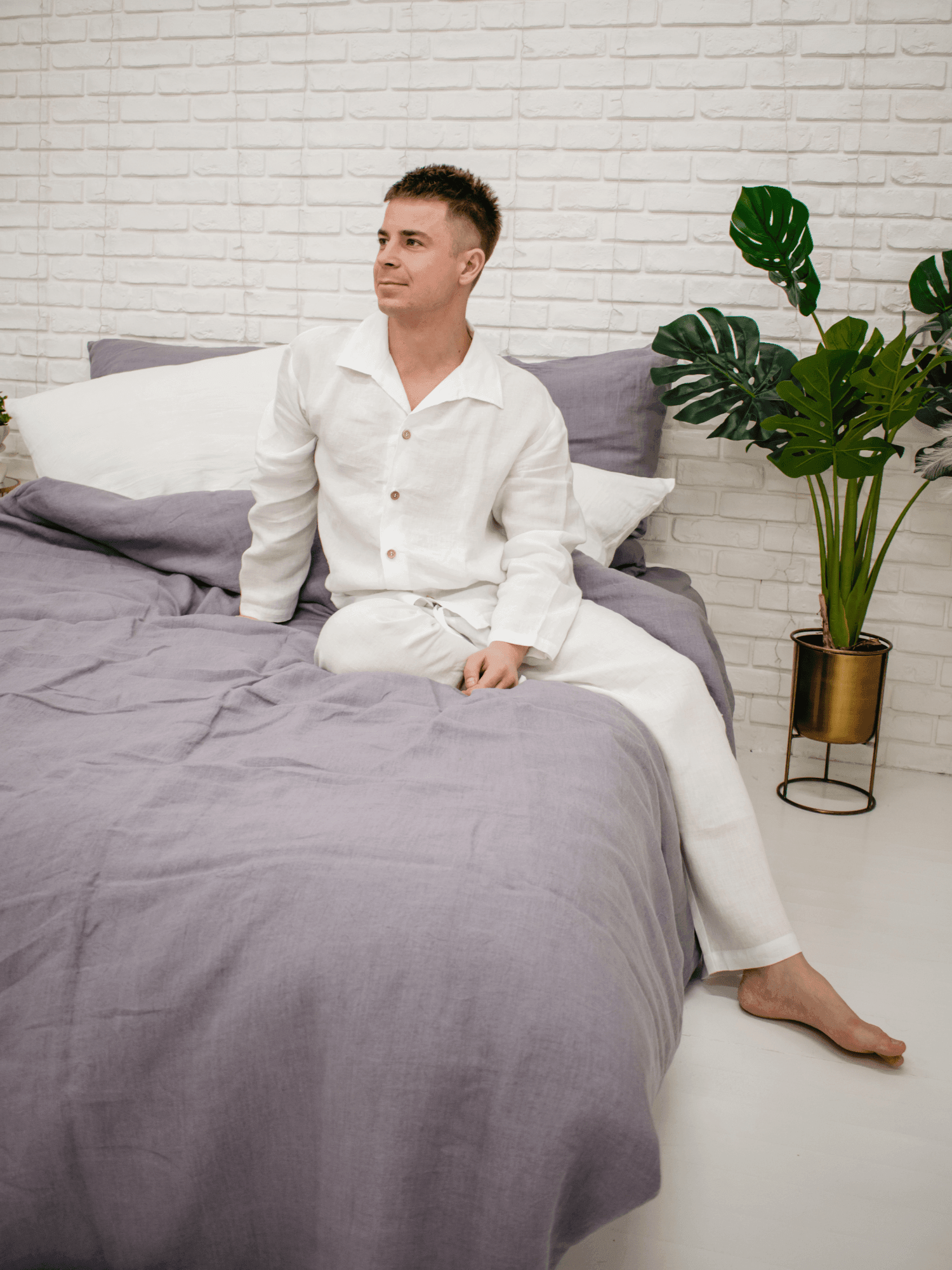 Perfect grey soft linen duvet cover - Bedroom, Linen duvet cover - FlaxLin Eco Textiles