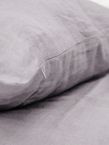 Perfect Gray Soft Linen Pillowcase - Bedroom, Linen pillowcase - FlaxLin Eco Textiles