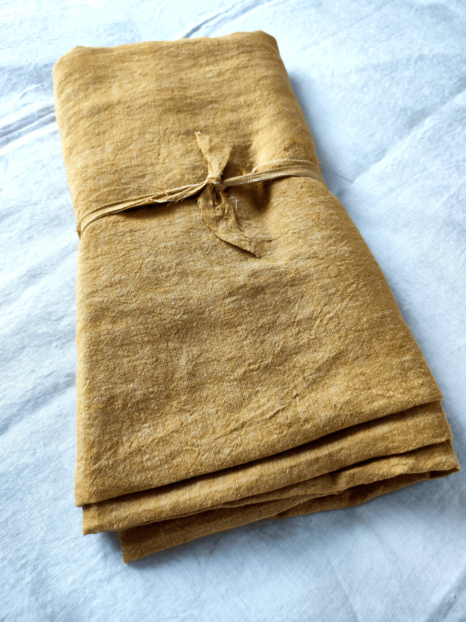 Yellow Soft Linen Sheet - Bedroom, label, Linen sheet - FlaxLin Eco Textiles